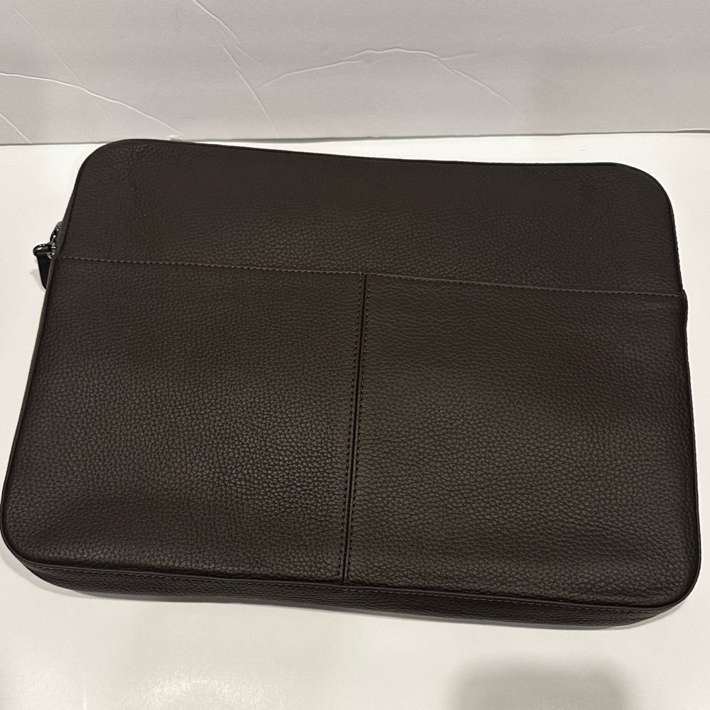 Mark & Graham Pebble Leather Laptop Zipper Top Case